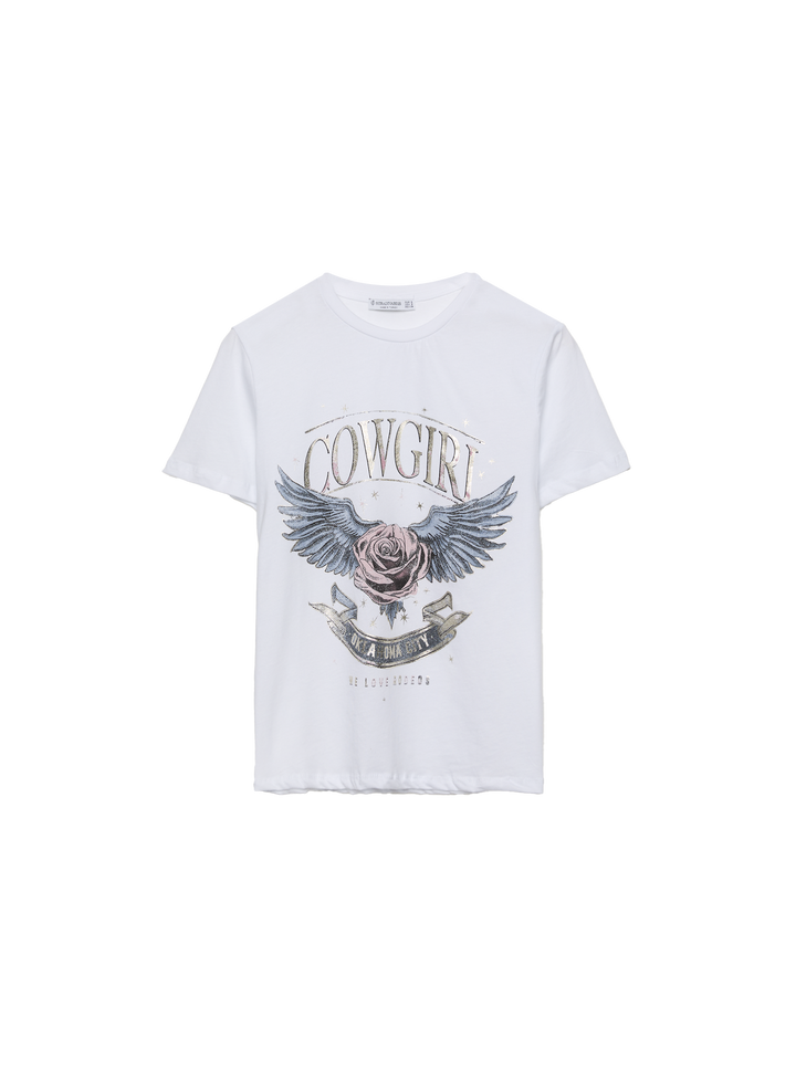 Moudda STRADIVARIUS - T-Shirt Manches courtes Graphique Foil - Tunisie 2