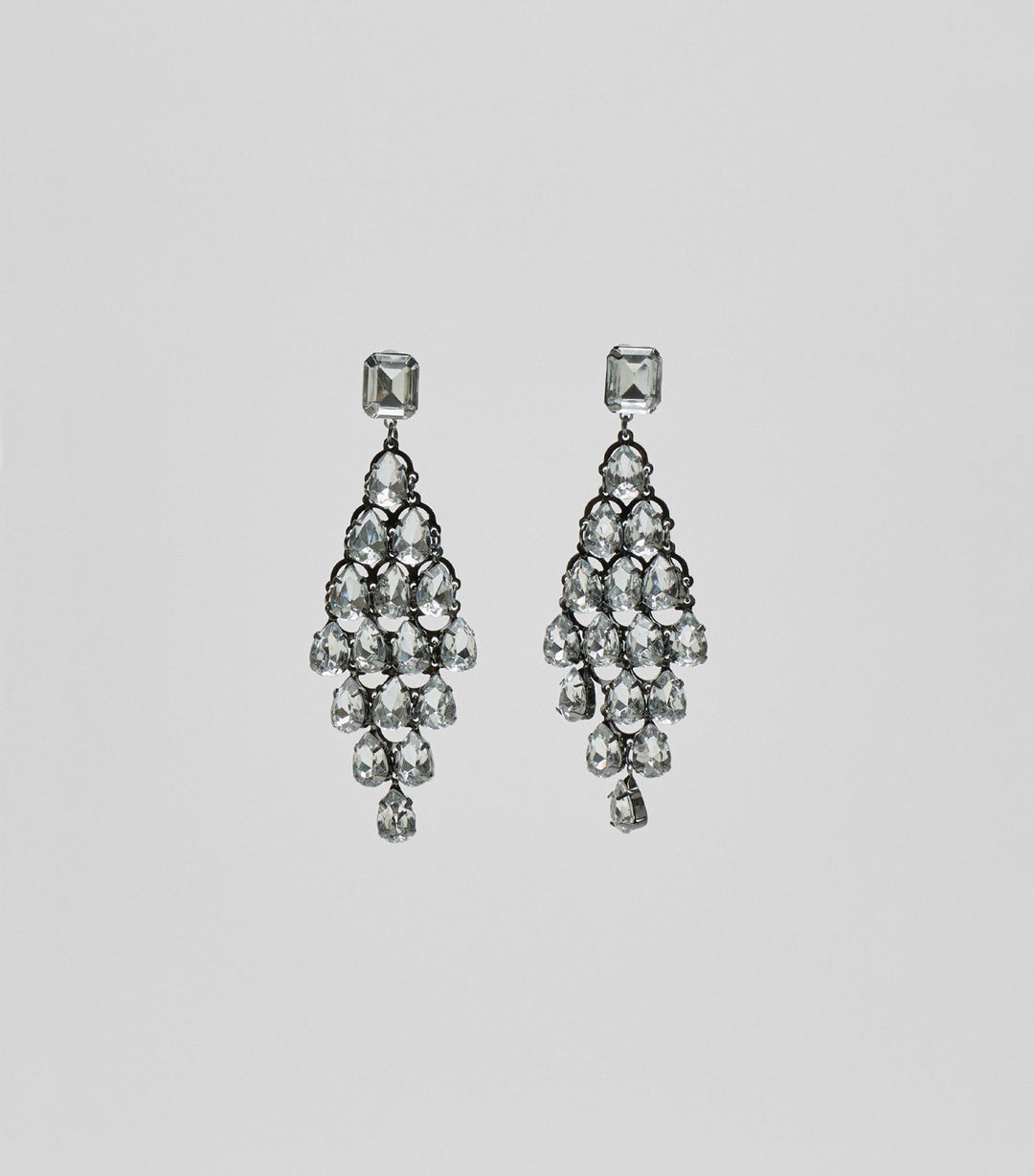 Moudda STRADIVARIUS - Boucle d'Oreille Losange Strass - Tunisie 1