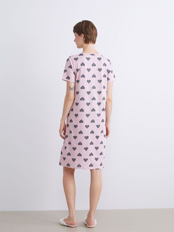 Moudda LC Waikiki - Chemise de nuit maternité Femme Rose poussiéreux clair - Tunisie 4