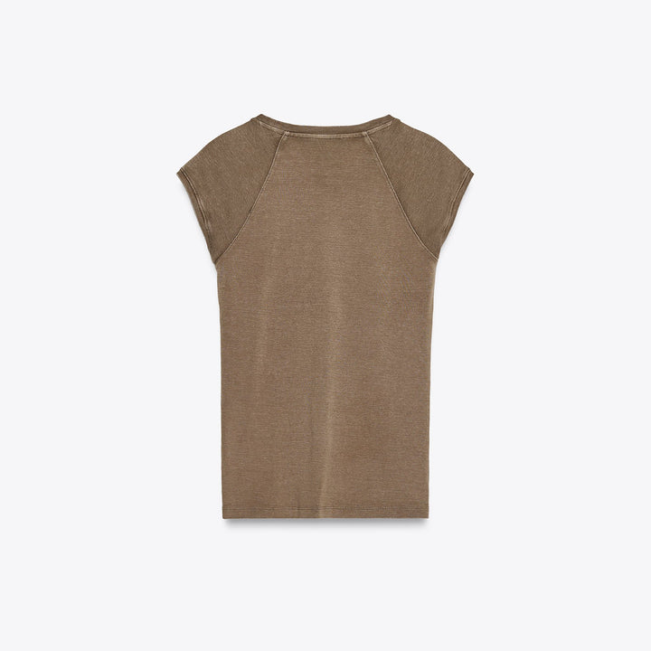 Moudda ZARA - T-Shirt Coton Lavé - Manches Raglan - Tunisie 2