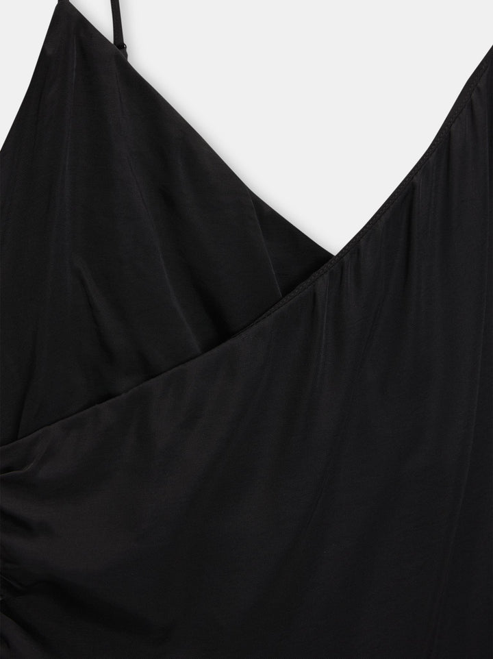Moudda PULL & BEAR - Robe Midi Croisée Bretelles Fronces - Tunisie 2