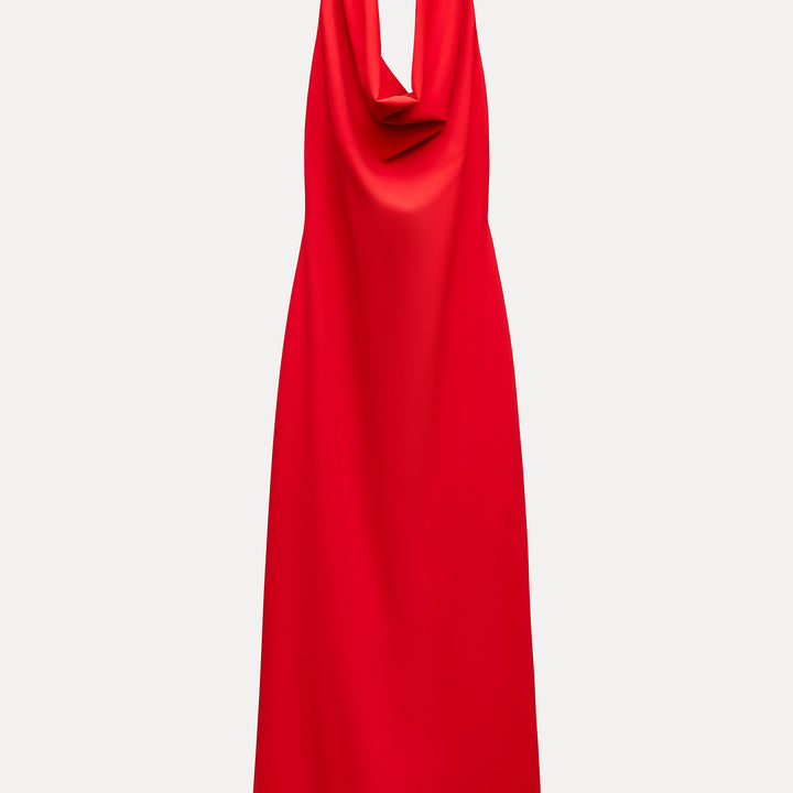 Moudda ZARA - Robe mi-longue en crêpe, col bustier - Tunisie 1