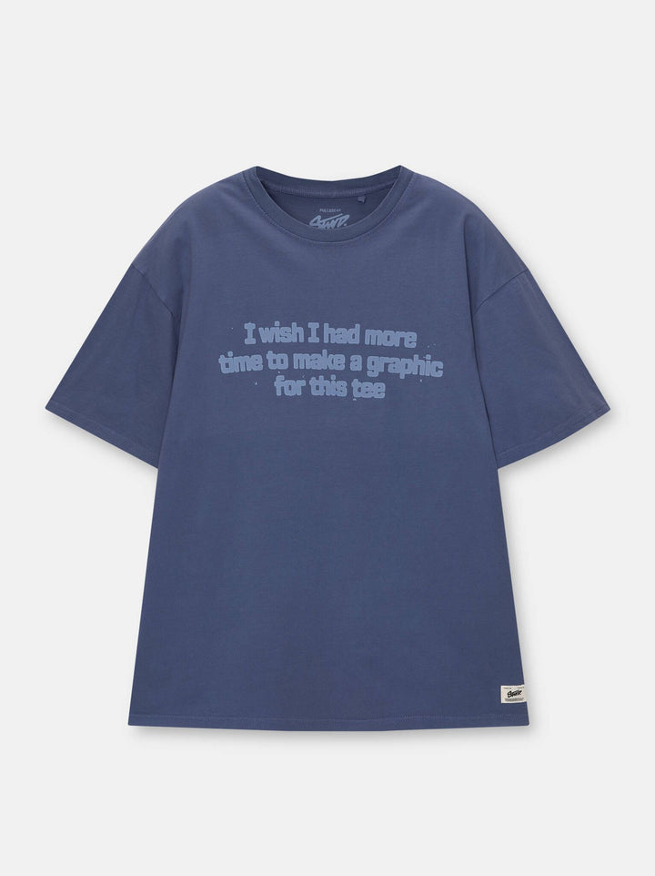 Moudda PULL & BEAR - T-Shirt STWD Lavé More Time Denim Wall - Tunisie 4