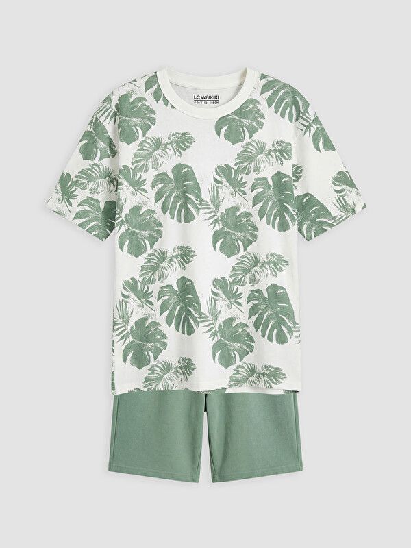 Moudda LC Waikiki - Ensemble en jersey pour Garçon couleur Écru imprimé - Tunisie 1