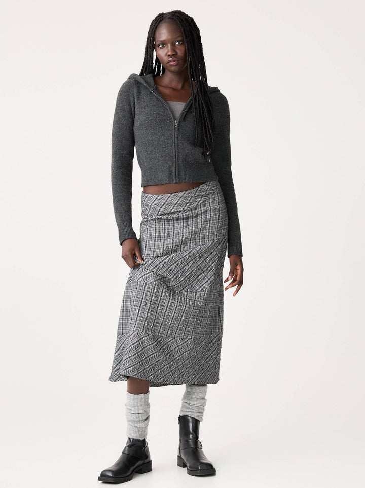 Moudda PULL & BEAR - Jupe Midi à Carreaux Asymétrique - Tunisie 4