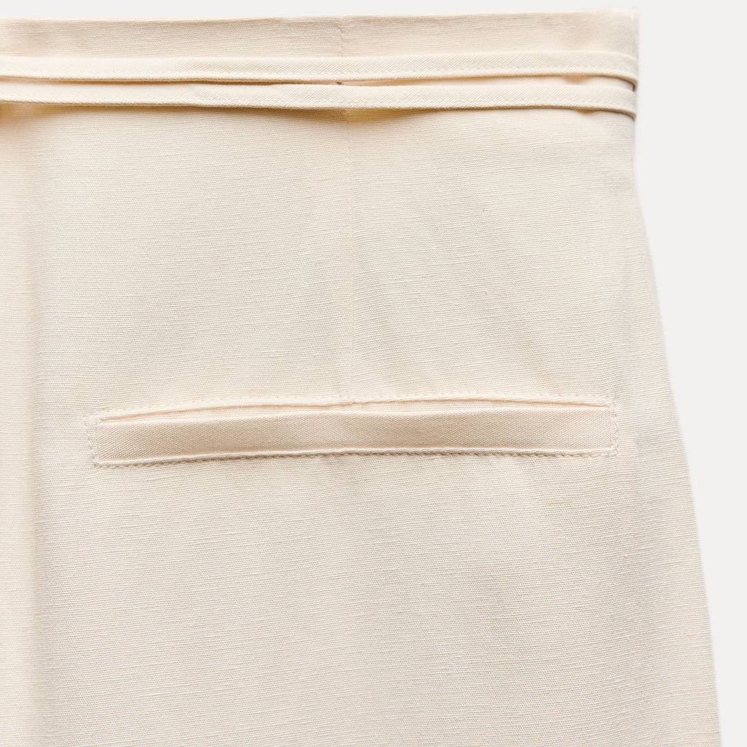 Moudda ZARA - Pantalon fluide lin nœud taille - Tunisie 4