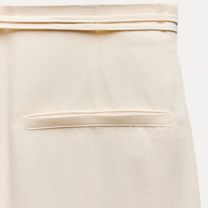 Moudda ZARA - Pantalon fluide lin nœud taille - Tunisie 4