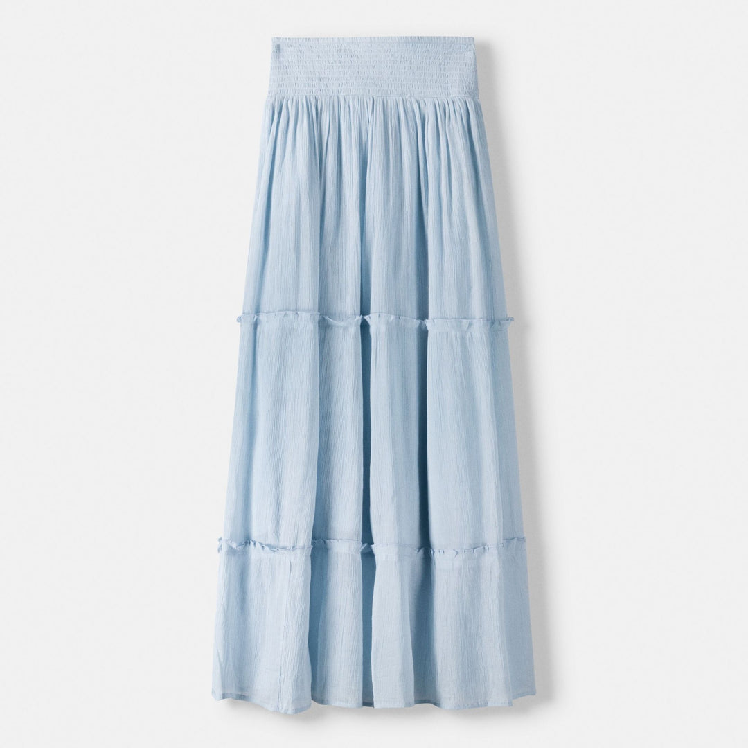 Moudda BERSHKA - Jupe Maxi en Gaze de Coton à Volants - Tunisie 1