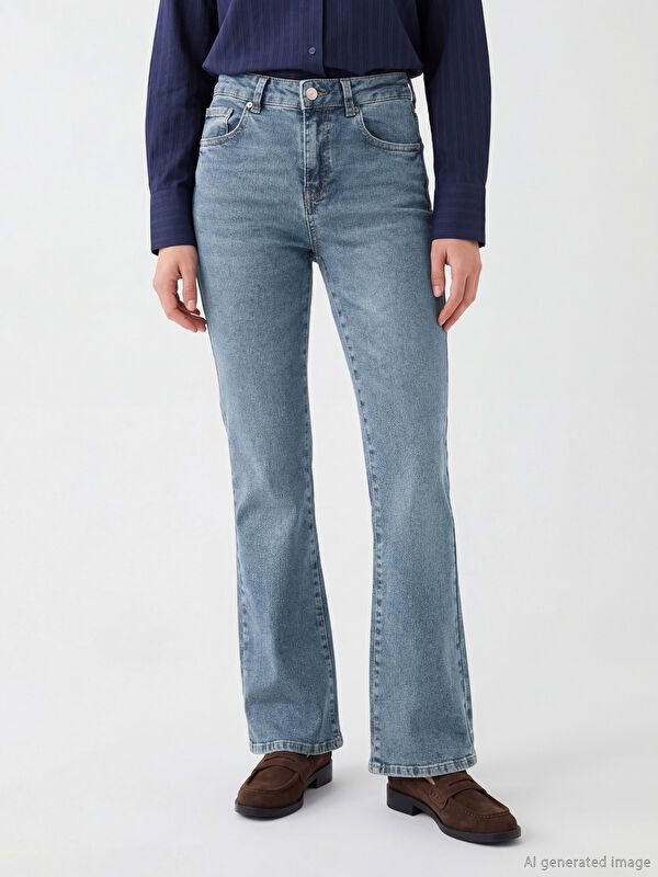 Moudda LC Waikiki - Jean basique en denim pour Femme - Tunisie 2