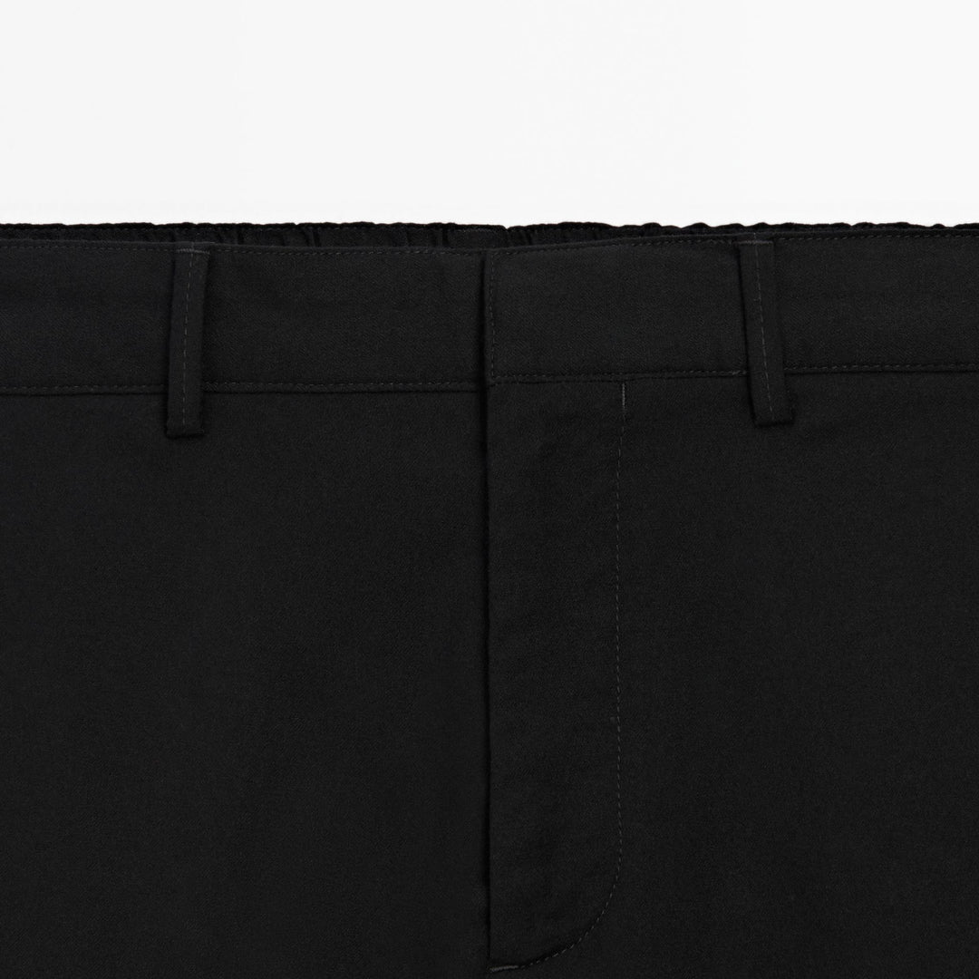 Moudda Massimo Dutti - Pantalon flanelle noire – ensemble élégant - Tunisie 4