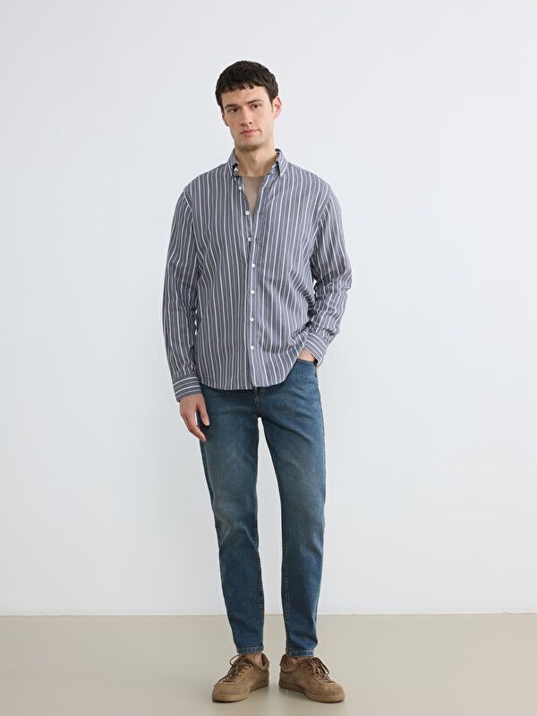 Moudda LC Waikiki - Jean basique en denim pour Homme couleur Rodeo Bleu indigo moyen - Tunisie 1