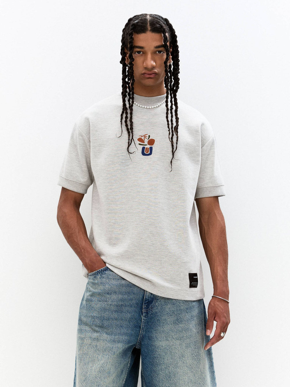Moudda PULL & BEAR - Sweat Basic - Scuba & Broderie - Tunisie 2