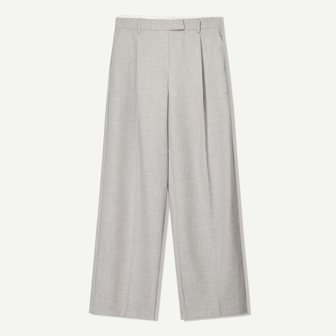 Moudda BERSHKA - Pantalon Wide Leg Polyviscose - Détail Dentelle - Tunisie 1