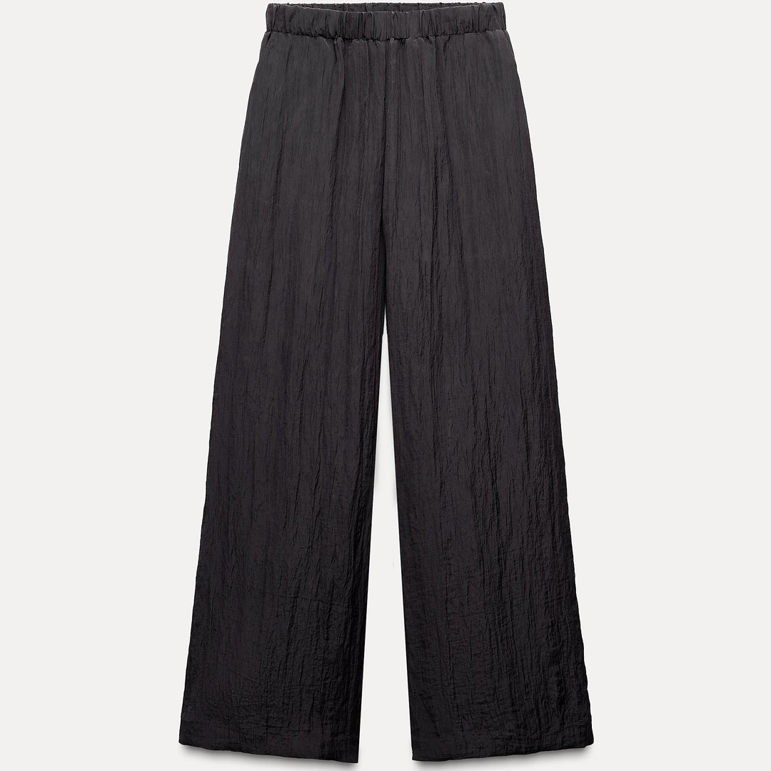 Moudda ZARA - Pantalon large froissé taille élastique (Ensemble) - Tunisie 1