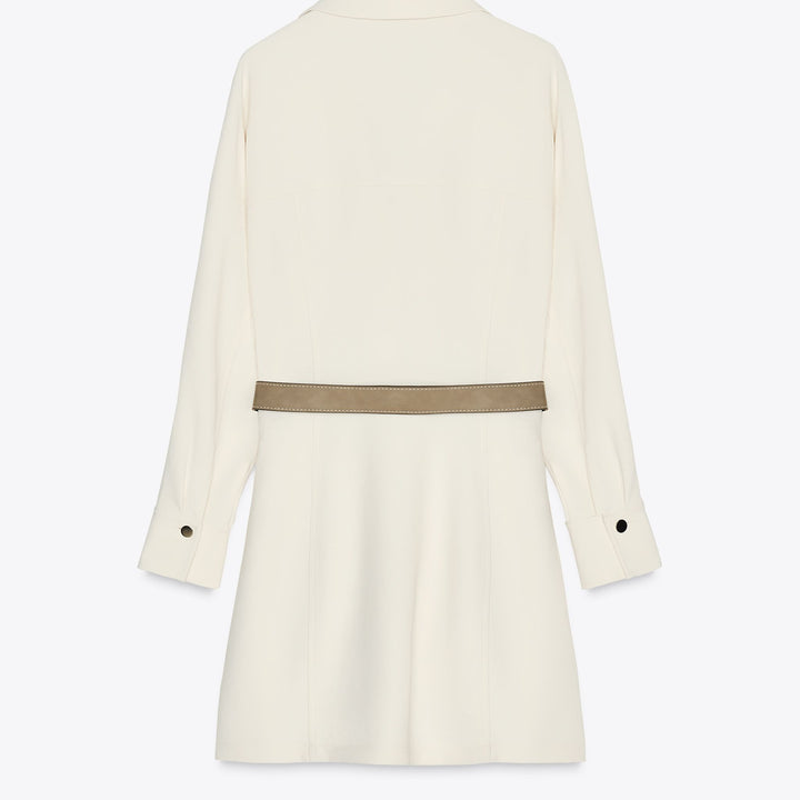 Moudda ZARA - Robe Mini Crêpe Chemisier - Ceinture - Tunisie 2