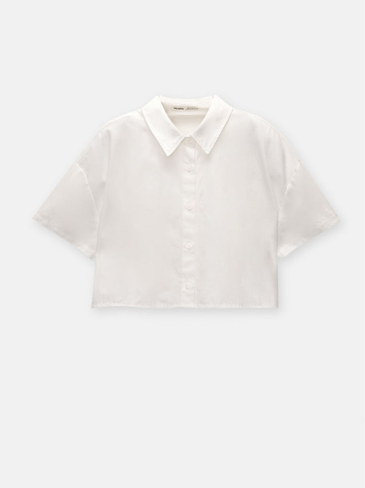 Moudda PULL & BEAR - Chemise Crop Manches Courtes - Tunisie 2