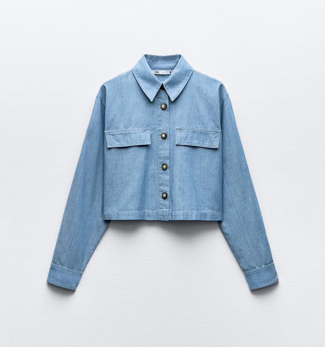 Moudda ZARA - Chemise courte en chambray – ensemble coordonné - Tunisie 1