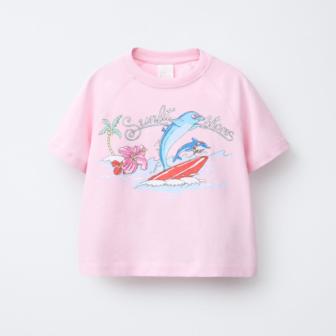 Moudda ZARA - T-Shirt Fille - Raglan & Surf - Tunisie 1