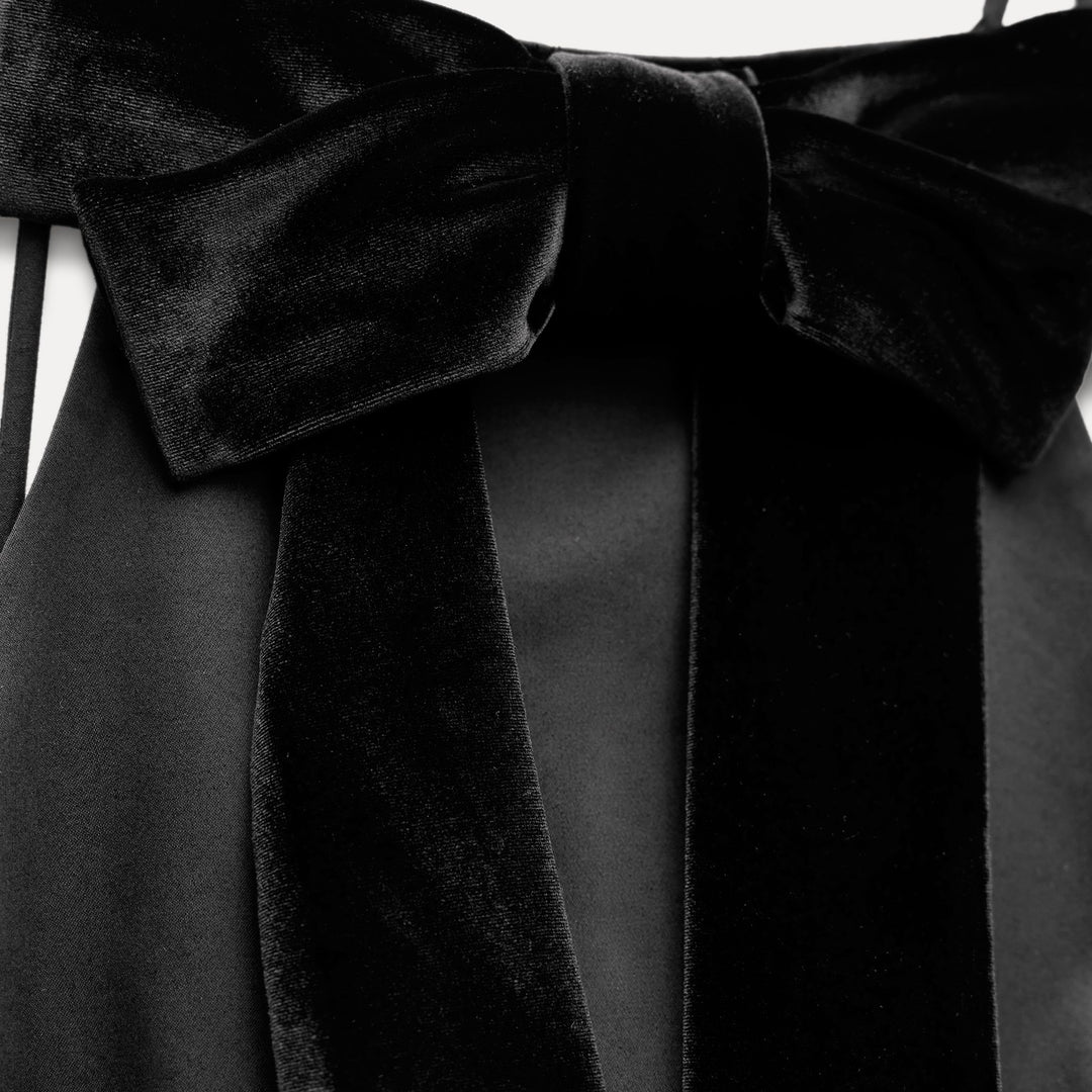 Moudda ZARA - Haut popeline élastique, bretelles, nœuds, bas bouffant - Tunisie 3