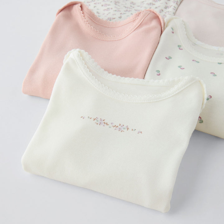 Moudda ZARA - Pack 5 bodies manches longues petites fleurs - Tunisie 5