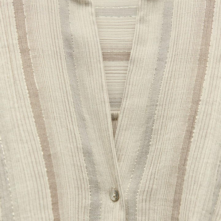 Moudda ZARA - Chemise rayée fil métallisé nœud manches longues - Tunisie 3