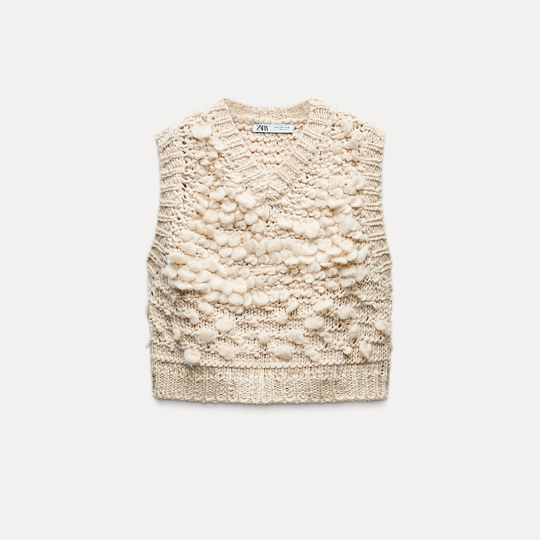 Moudda ZARA - Gilet maille bouclette - Tunisie 1