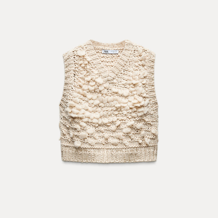 Moudda ZARA - Gilet maille bouclette - Tunisie 1