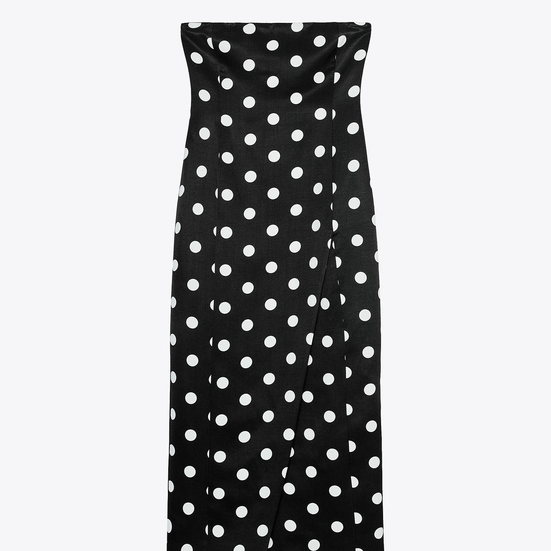 Moudda ZARA - Robe Midi - Pois & Encolure Baignoire - Tunisie 1