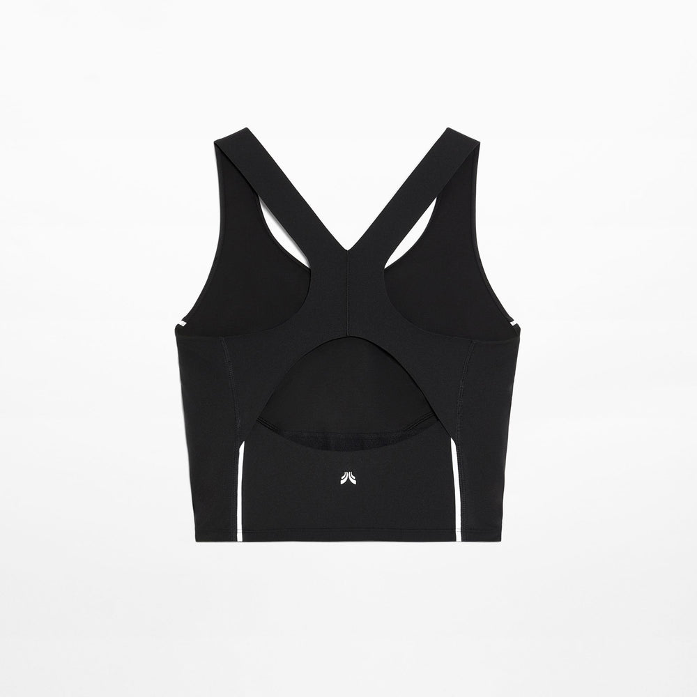 Moudda Oysho - Débardeur Compressif Demi-Bustier Col V Noir Réfléchissant - Tunisie 2