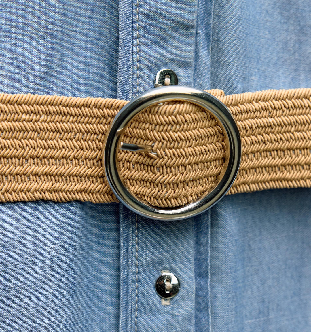 Moudda ZARA - Robe à ceinture en Jute Boucle Argentée - Tunisie 4