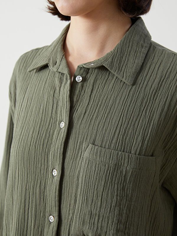 Moudda LC Waikiki - Chemise manches longues en tissu pour Femme - Tunisie 3