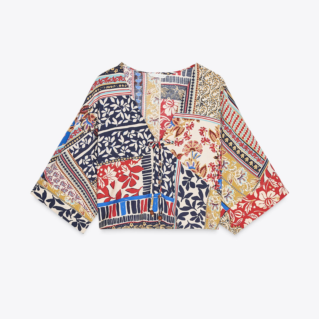 Moudda ZARA - Blouse - Patchwork Imprimé - Tunisie 1