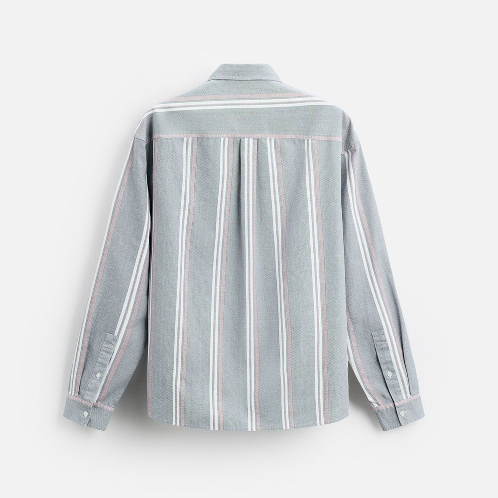Moudda ZARA - Chemise - Rayures Larges (Bleu Cobalt) - Tunisie 2