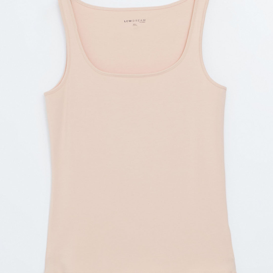 Moudda LC Waikiki - Débardeur base sous-vêtements Femme Rose nude - Tunisie 1