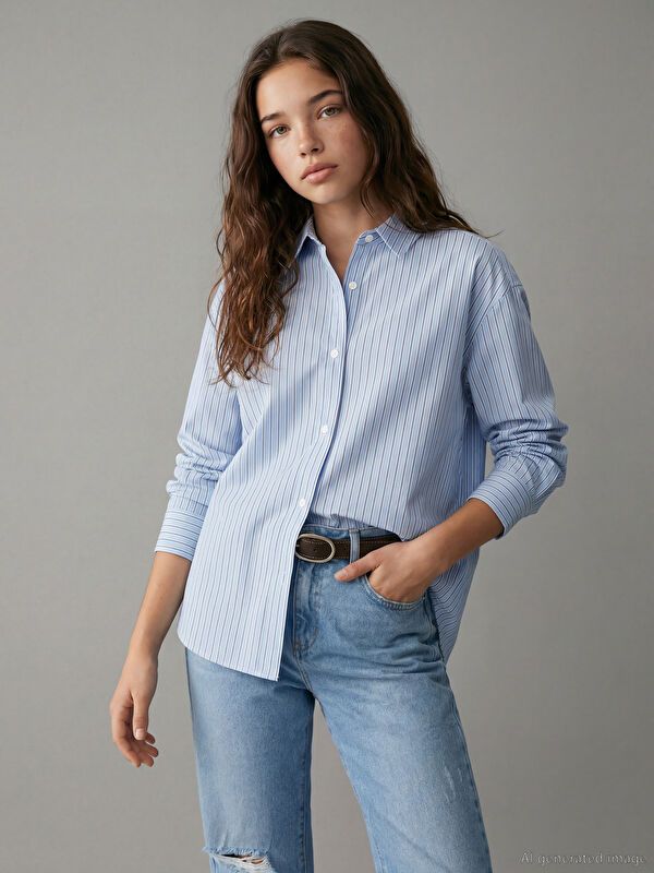 Moudda LC Waikiki - Chemise manches longues en tissu pour Fille - Tunisie 1