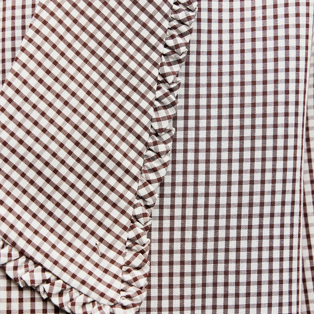Moudda ZARA - Chemise popeline col rond imprimée Vichy - Tunisie 3