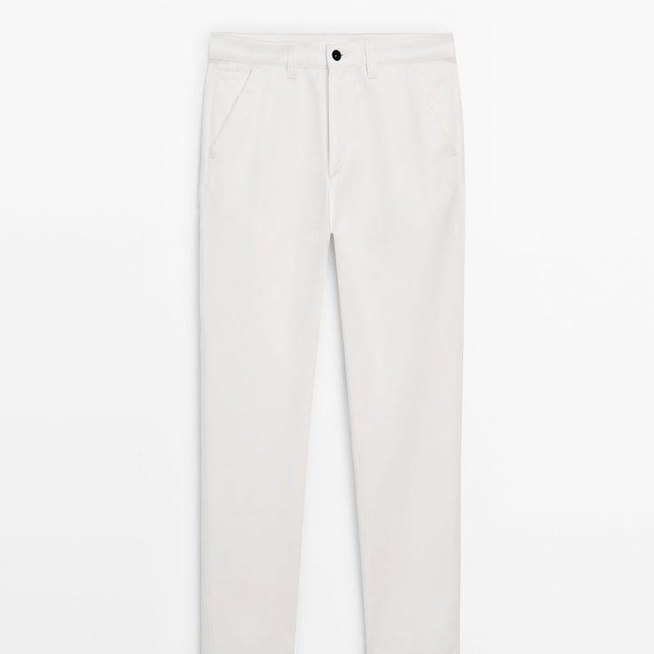 Moudda Massimo Dutti - Pantalon coton-lin, poche latérale - Tunisie 1