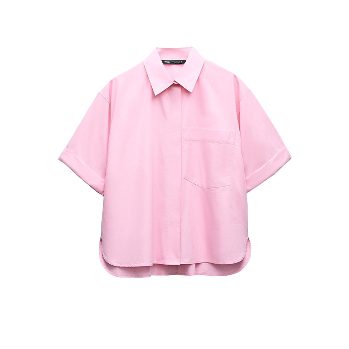 Moudda ZARA - Chemise popeline manches courtes poche - Tunisie 3