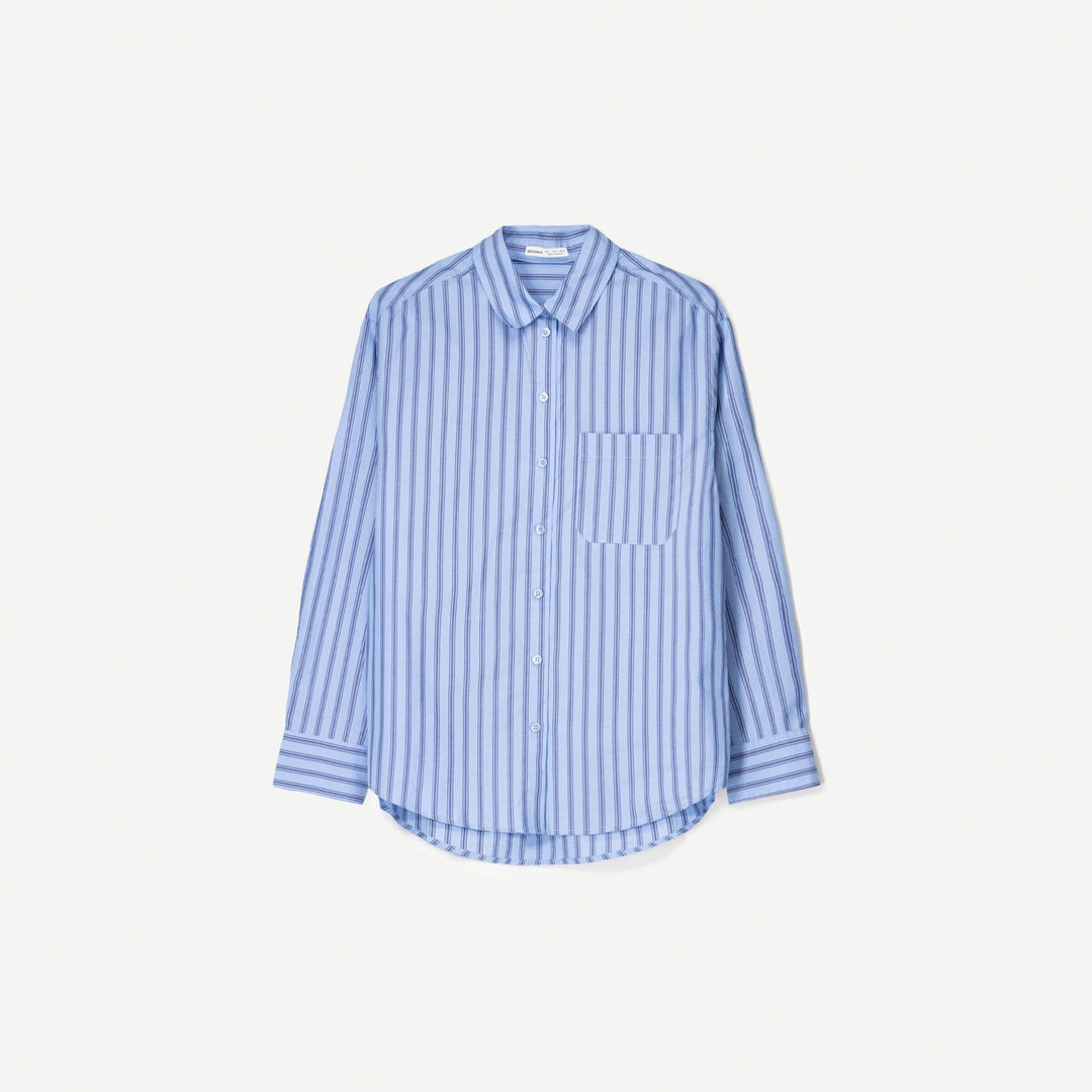 Moudda BERSHKA - Chemise Oversize - Rayures/Unie - Tunisie 1