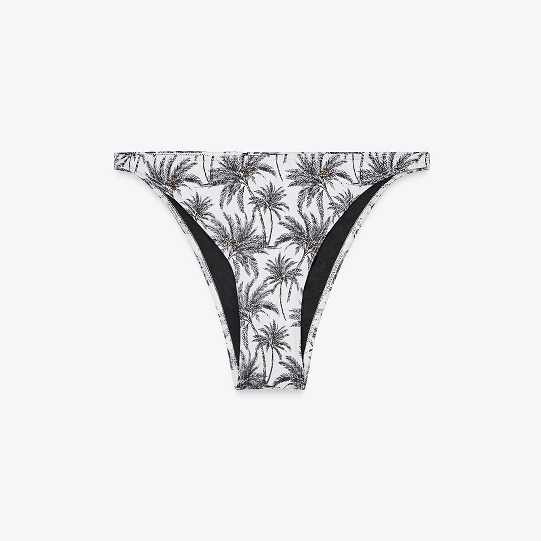 Moudda ZARA - Culotte Bikini - Imprimé Palmiers & Perles - Tunisie 1