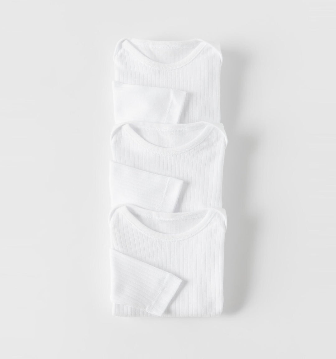 Moudda ZARA - Pack 3 Bodies Basic - Manches Longues & Col Normal - Tunisie 1