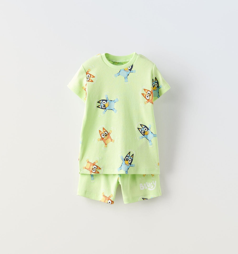 Moudda ZARA - Ensemble Bluey vert imprimé tout-over - Tunisie 2