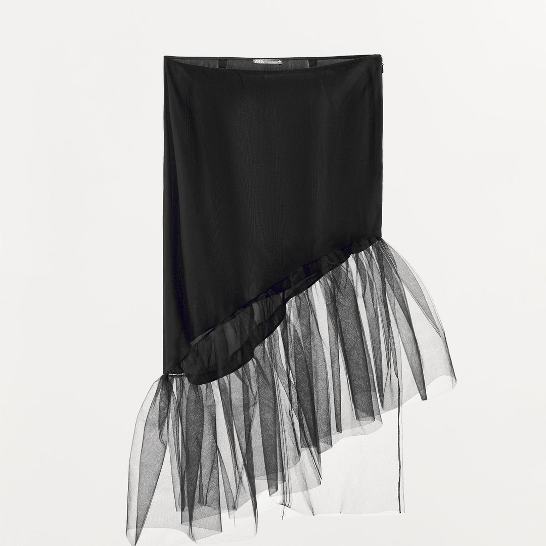 Moudda ZARA - Jupe en Tulle Asymétrique Doublée - Tunisie 2
