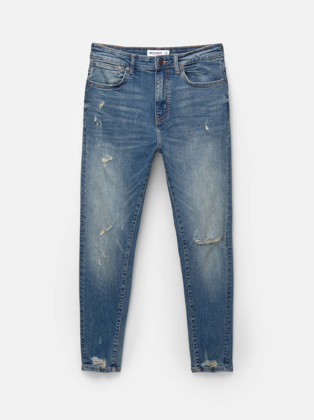 Moudda PULL & BEAR - Pantalon Denim Carrot - Effet Déchiré - Tunisie 4