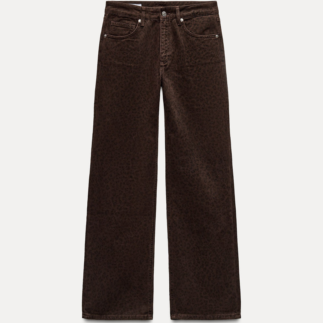 Moudda ZARA - Pantalon ample entrejambe baissé imprimé léopard - Tunisie 2