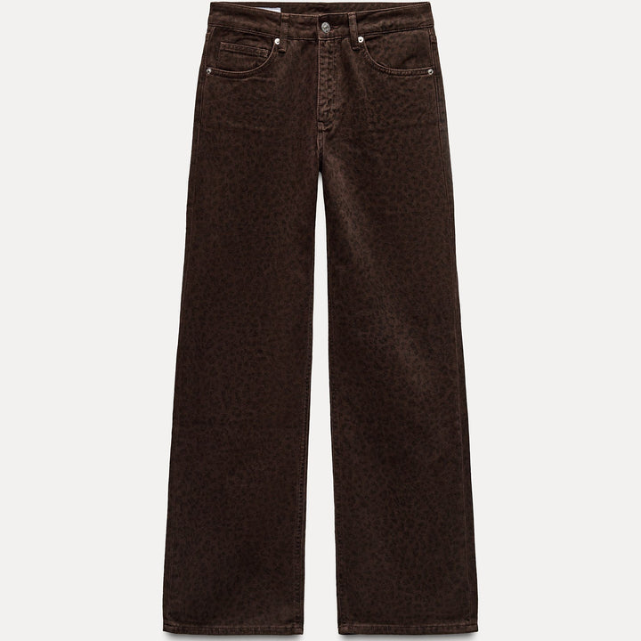 Moudda ZARA - Pantalon ample entrejambe baissé imprimé léopard - Tunisie 2