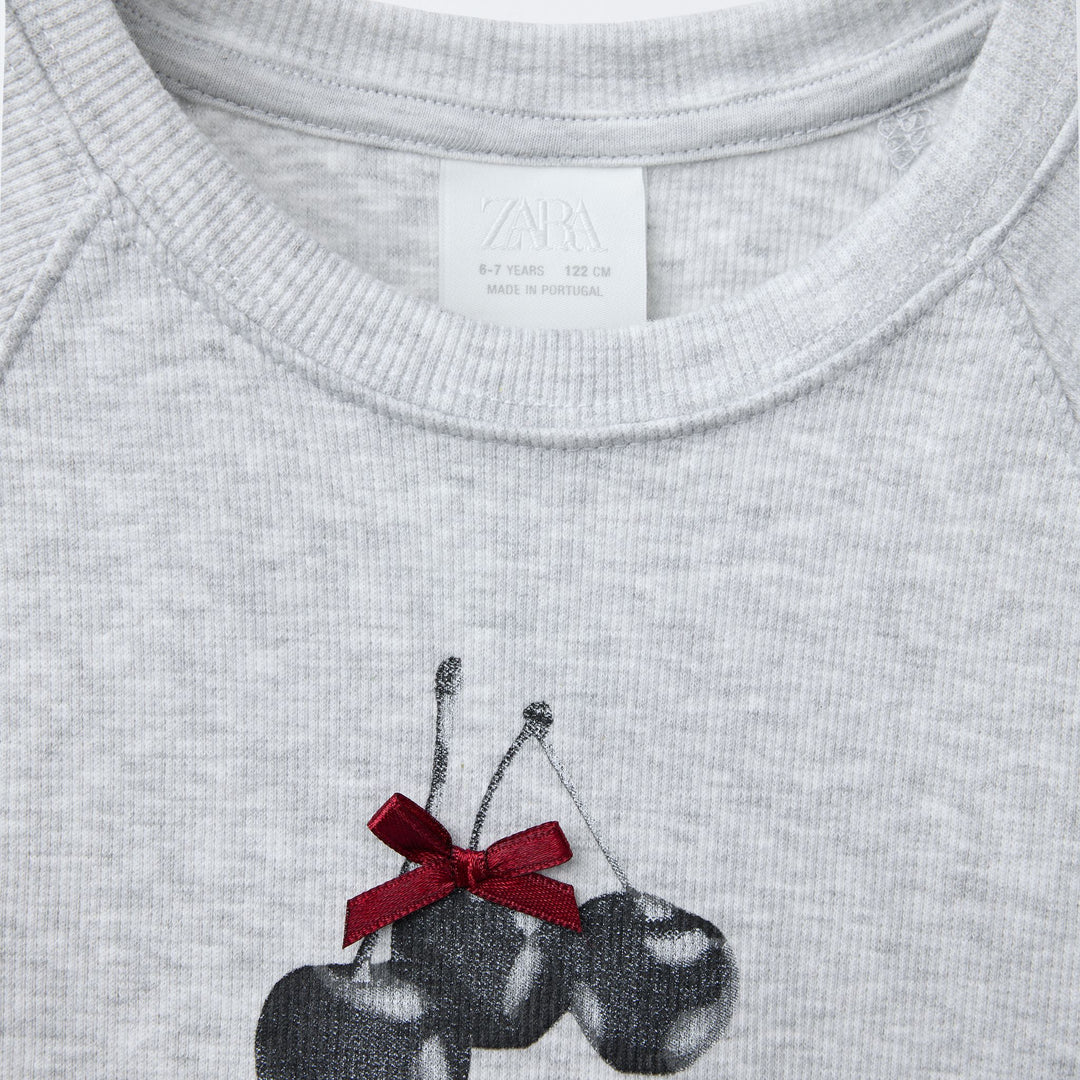 Moudda ZARA - T-Shirt - Côtes & I Love + Cerises - Tunisie 3