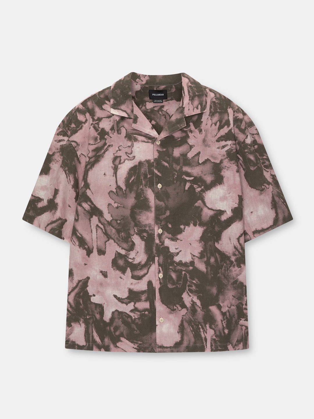 Moudda PULL & BEAR - Chemise Demi-Manches Imprimé Black-Pink Wall - Tunisie 3