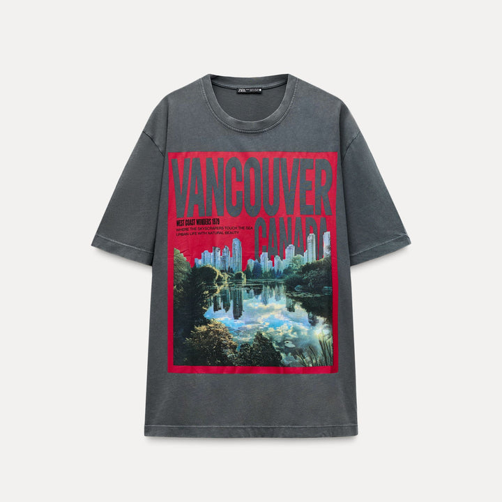 Moudda ZARA - T-shirt imprimé villes - Tunisie 2