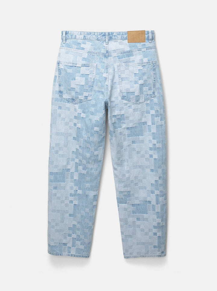 Moudda PULL & BEAR - Pantalon Denim Baggy - Carreaux - Tunisie 3